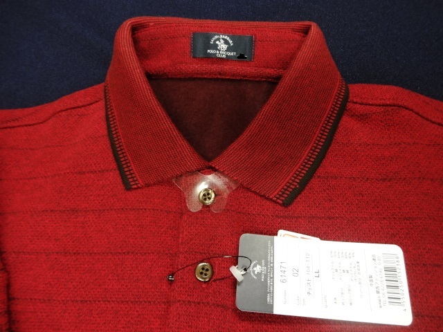新品 POLO CLUB ポロ 裏起毛 L エンジ /検パパ拍卖