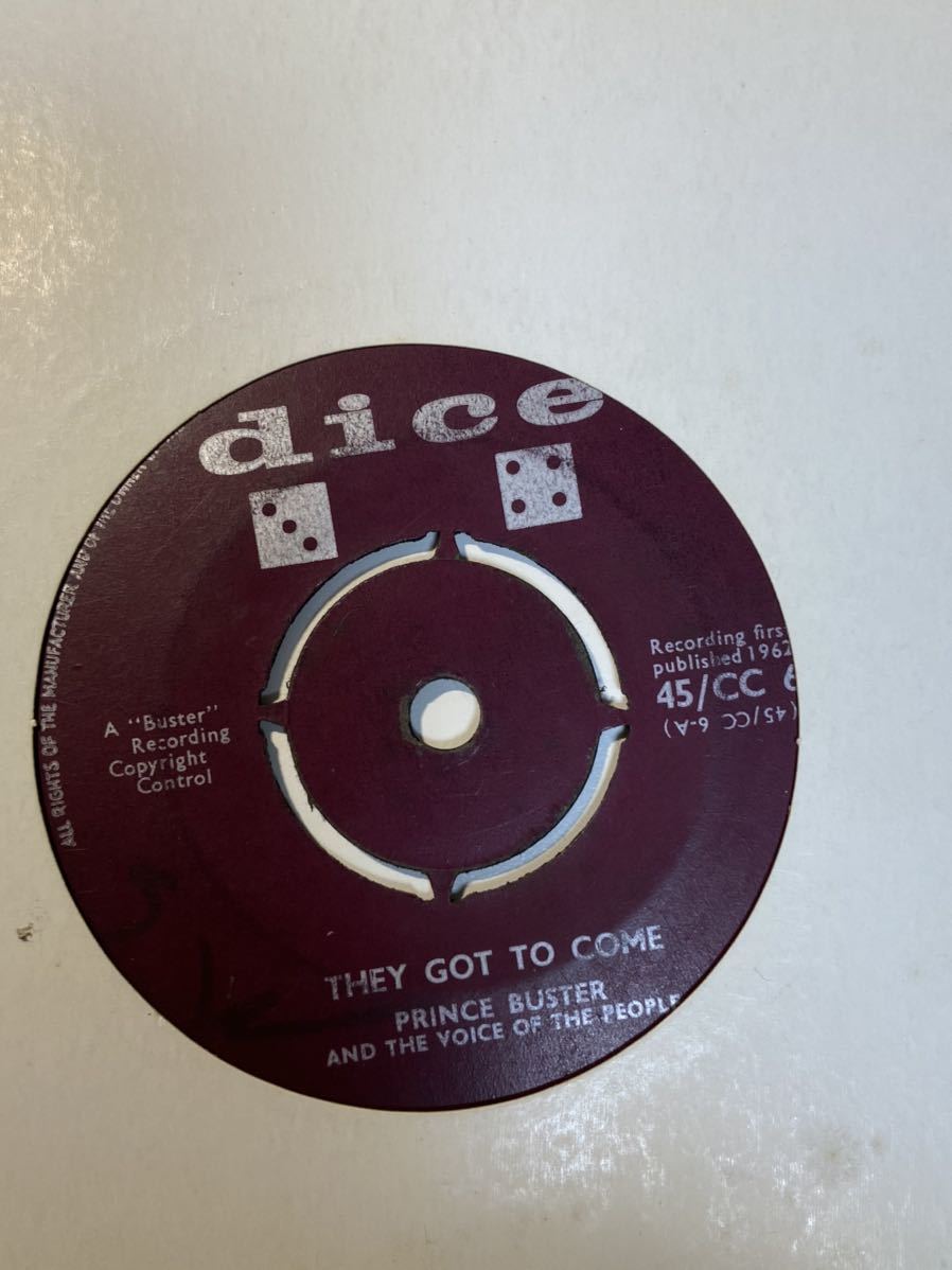 SKA//// THEY GOT TO COME / THESE ARE THE TIMES - PRINCE BUSTER, DICE UK orig拍卖