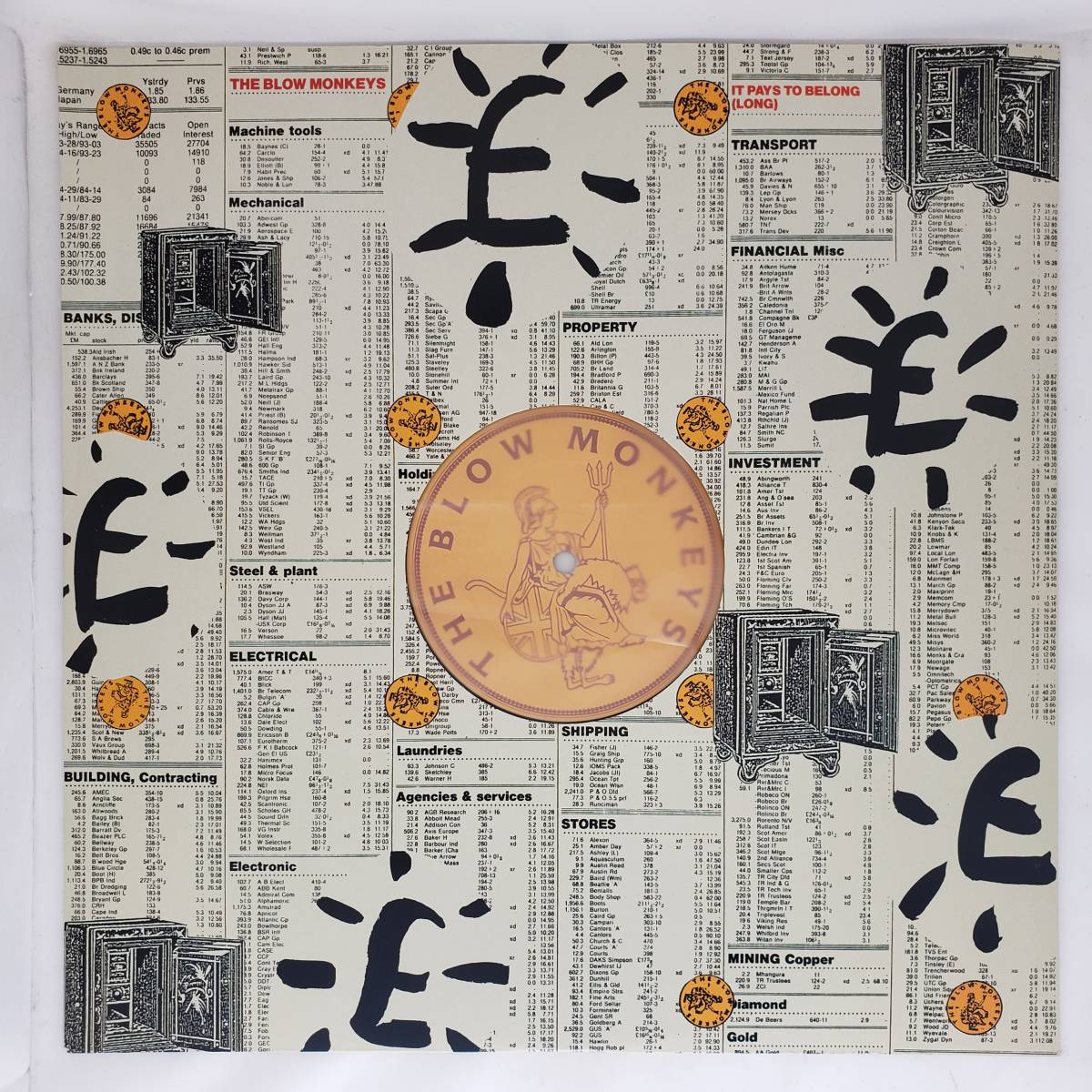 良盤屋 P-2357◆LP◆輸入盤 ブロー・モンキーズ The Blow/Monkeys It Pays To Belong (Long)拍卖