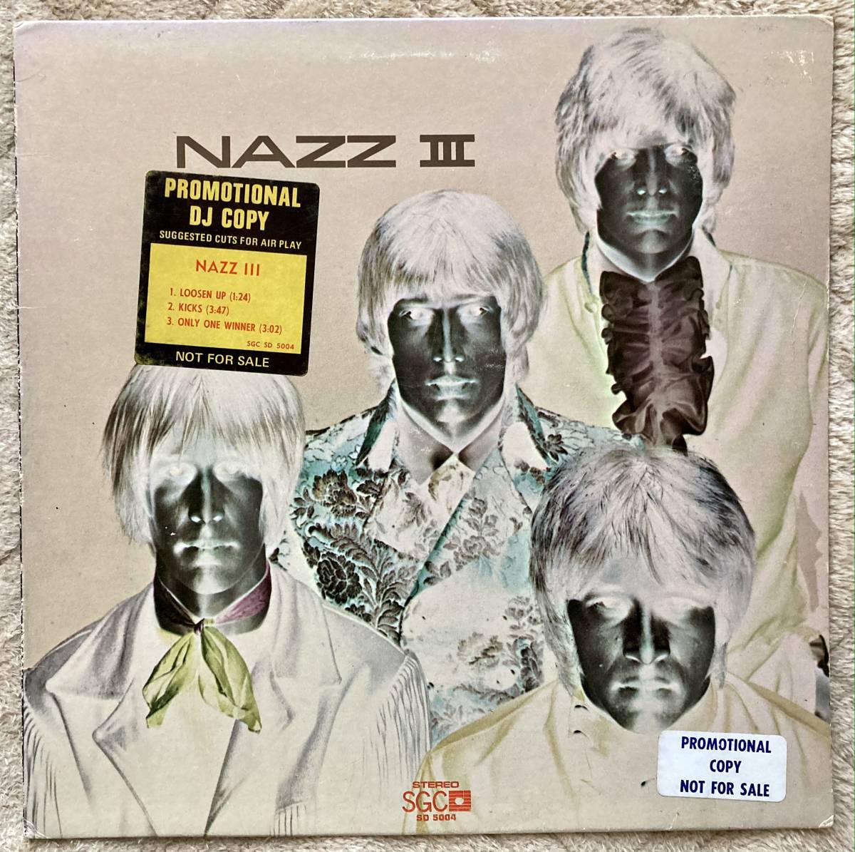 RARE! DJ Copy USA Orig LP ナッズ NAZZ lll White label Promo / Todd Rundgren ホワイトレーベルプロモ拍卖