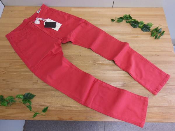 新品*nano universe ナノユニバース*スキニーサルエルパンツ S レッド拍卖