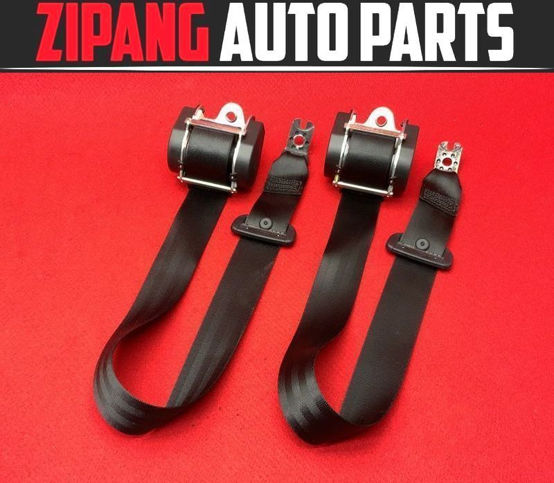 AU075 8V A3 SB 1.4 TFSI リア シートベルト 左右セット ◆ブラック/7N0 857 737 ★動作OK ◎ ★即決★拍卖