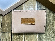 【姫路レザー】チャック使用 カード・小物入れ 革 本革 オイルレザー拍卖