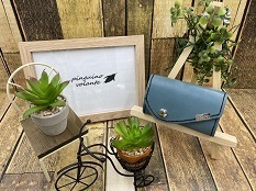 【姫路レザー】キーケース カード入れ付き ブルー 革 本革拍卖