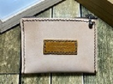 【姫路レザー】チャック使用 カード・小銭入れ 革 本革 オイルレザー拍卖