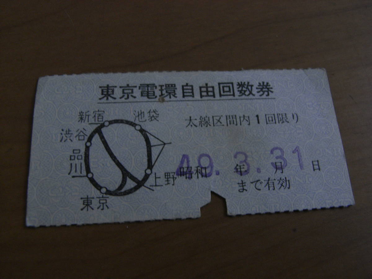 ②東京電環自由回数券 昭和49年3月31日まで有効拍卖