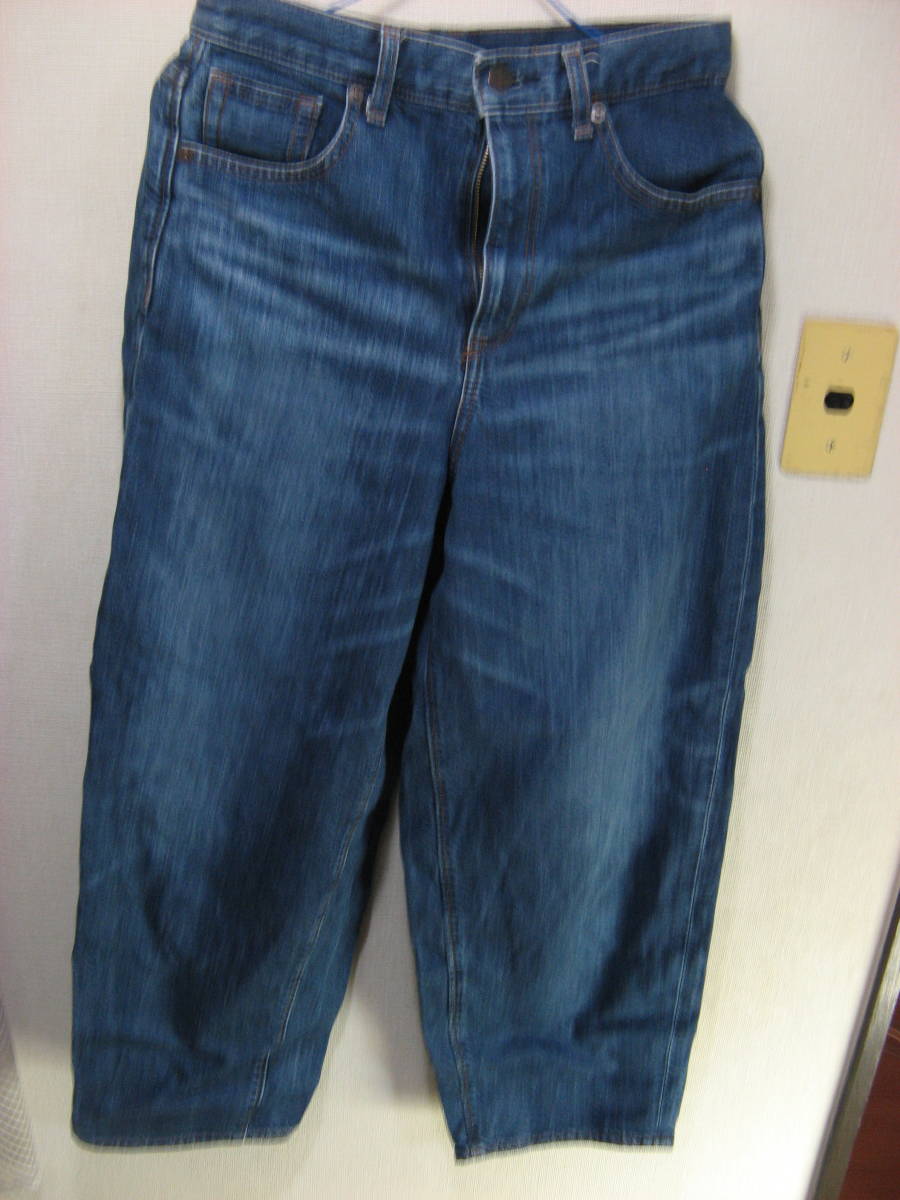 ジーパン GU ジーユー デニム ブルー レディース Mサイズ 同梱手渡し可拍卖