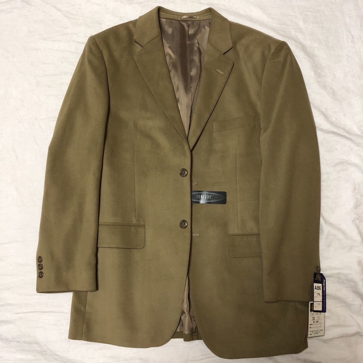 新品★Bernard hillジャッケット★AB6★ ローアンバー 茶系★ センターベンツ 台場仕立て 超しっとり生地 ゴルフ すっきりシルエット拍卖