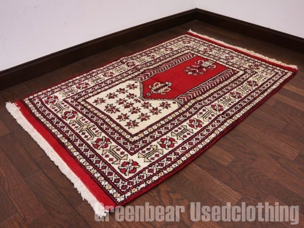 RAGQ118◆寛ぎスペースに◎ウール絨毯 トライバルラグ ミックスインテリア ギャッベ キリム ヴィンテージ拍卖