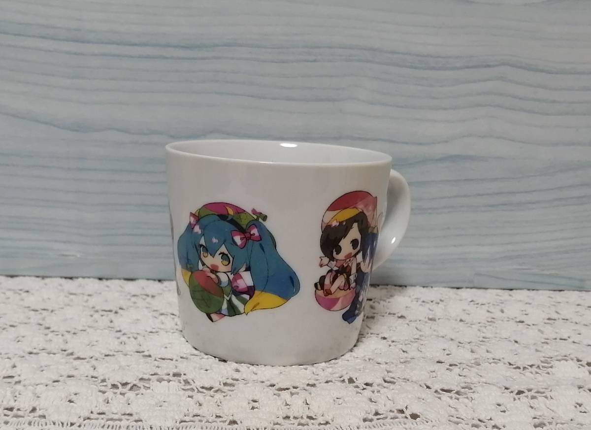 未使用★初音ミク★マグカップ★ファミマ限定品★鈴音リン・レン★巡音ルカ★MEIKO★KAITO★イラスト:夢ノ内さん★陶器製拍卖