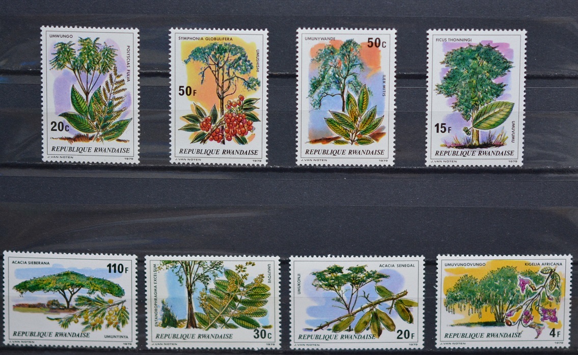 「BRI50」ルワンダ切手 1979年 植物拍卖