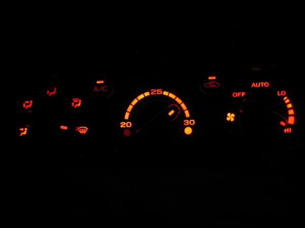 インプレッサ GC8 (前期) エアコン照明用 LED 1台分セット! レッド拍卖