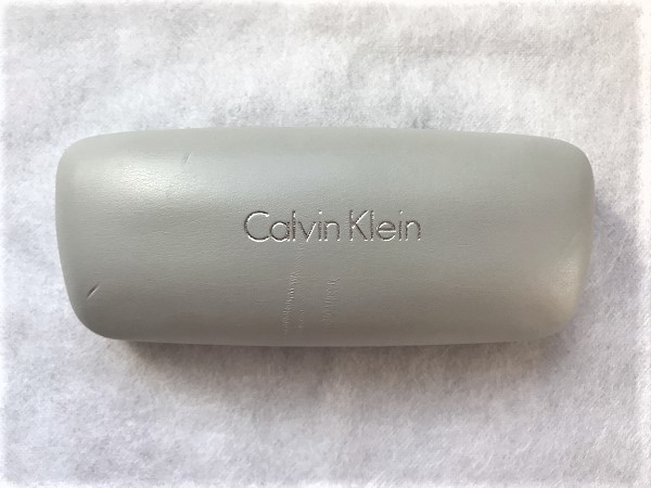 中古 CK カルバンクライン Calvin Klein 眼鏡ケース メガネケース 合皮素材 グレー /②(5)拍卖
