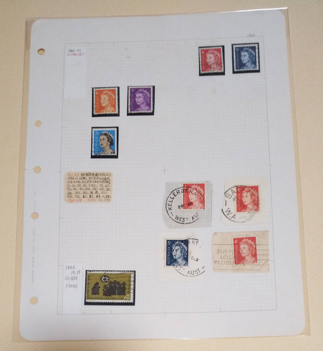 オーストラリア使用済み切手10枚 長期保管品 拍卖