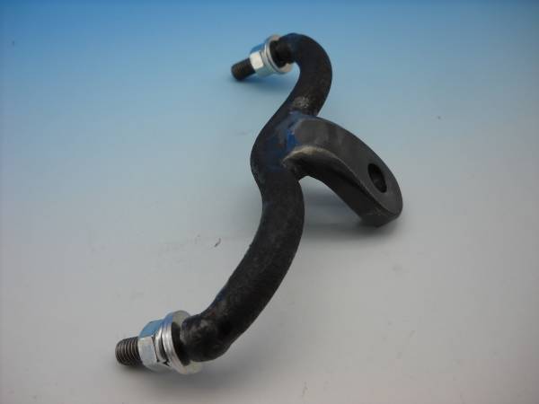 **74スプリンガー フォーク ヘッドライトステー ボトムマウント ブラケット シンプル 手曲げ ワンオフ 無塗装拍卖