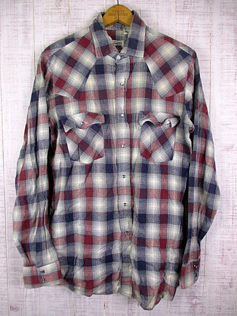 80's Levi's リーバイス ウエスタンシャツ ネル M拍卖