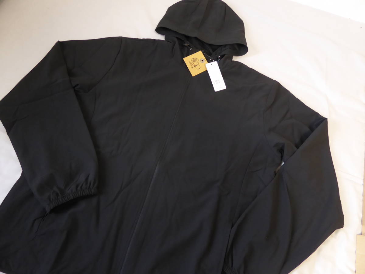 OP オーピー オーシャンパシフィック フルジップ 撥水 ストレッチ ウインド パーカー ジャケット XXL 黒 ②拍卖
