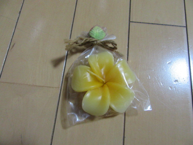 新品未使用お花のキャンドル即決1円拍卖