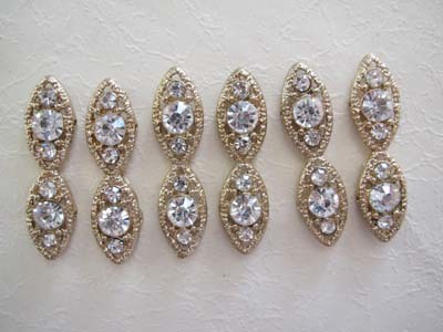 2H アールデコ ダブルマーキス ゴールド×クリアセット拍卖