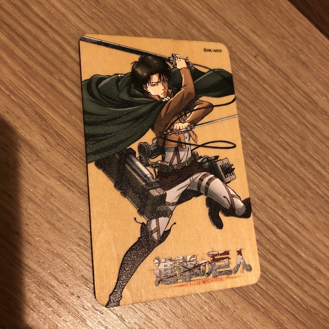 サンシャイン プリンスホテル 池袋 進撃の巨人 コラボ 宿泊特典 ノベルティ 木製オリジナルカードキー リヴァイ バースデー クリスマス拍卖