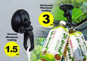 パワー吸盤フックホルダー ゲル吸盤スタンド 内装 部品 パーツ ショッピング 吊り下げ トヨタ ホンダ マツダ ダイハツ カー用品 便利 車拍卖