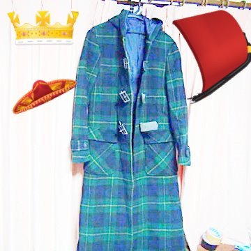 Les Zazousのダッフルコート(M) 日本製 チェック拍卖