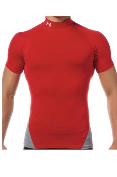 アンダーアーマー UA HEATGEAR ARMOUR SS モック ビッグロゴII拍卖