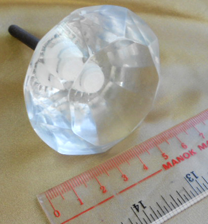 ノブ・取っ手・ハンドル 透明 約 6cm拍卖