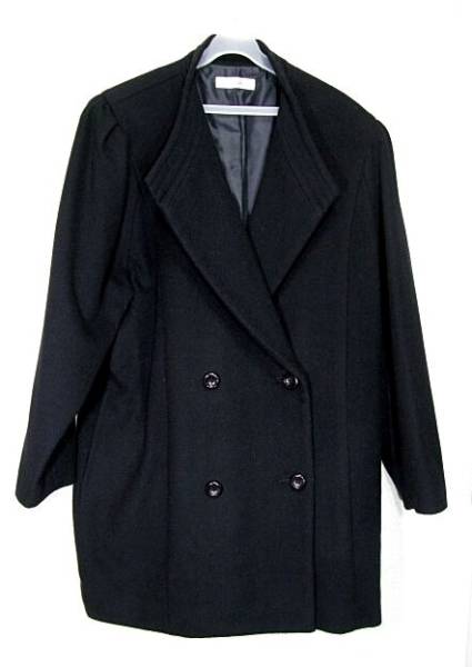 article レディース ウールコート 11AR 黒 美品拍卖