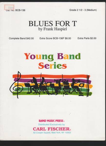 吹奏楽楽譜/F.ハスピール:ブルース・フォー・T/G2.5-3拍卖