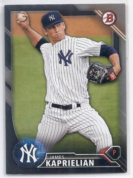 2016 Bowman Draft James Kaprielian Black /499拍卖