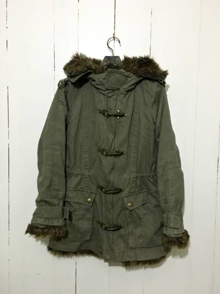 ☆EGOIST ファー ライナー付き モッズコート カーキ 1拍卖