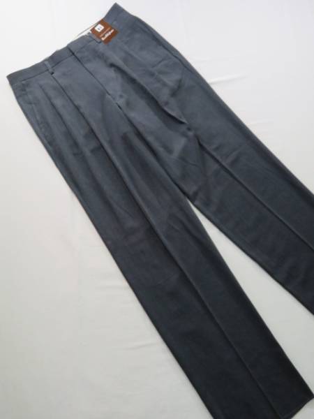 ★☆ 85 ツータック パンツ 新品 秋冬 鼠系 日本製 ☆★拍卖