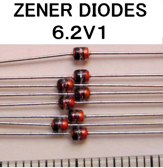 -▼-ツェナーダイオード 6.2V1=8個組拍卖