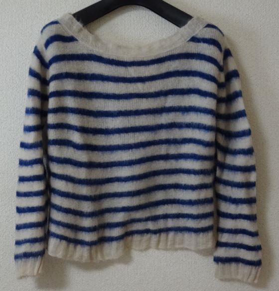 1円から売り切りスタート・・MACPHEE マカフィー セーター ボーダー リボン サイズ1 可愛い ymdnrk n 1130拍卖
