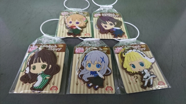 a ご注文はうさぎですか? ふりむきゅん ラバーストラップ 全5種 r拍卖
