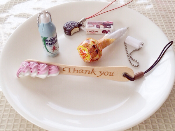 ★リアルなストラップ★アイススプーン/エンゼルパイ/サイダー★最終出品★拍卖