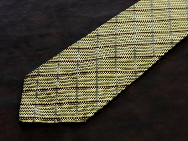 2-0409●良品【ヘンリーコットンズ】刺繍ネクタイ●拍卖