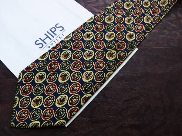 2-1058★良品シップス【SHIPS】のネクタイ★拍卖