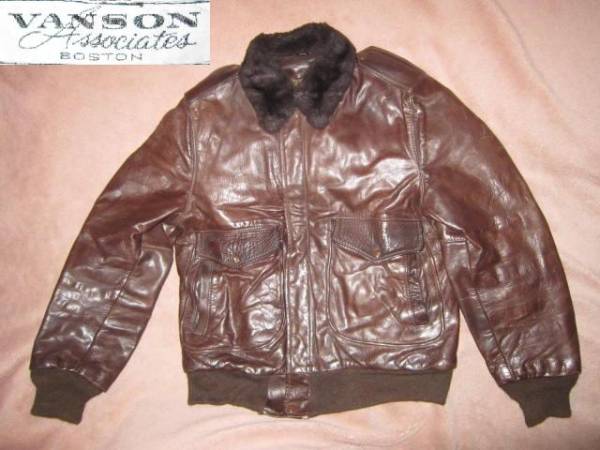 超レア!70's VANSON G-1 バンソン 白タグ 本革レザー フライトジャケット 40拍卖