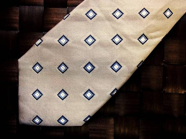 【特選】y0322良品オリヒカ【四角・刺繍】ネクタイ拍卖