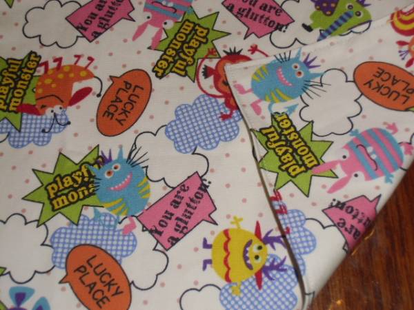 No.10 裏付ランチョンマット ハンドメイド 25x35 モンスター拍卖