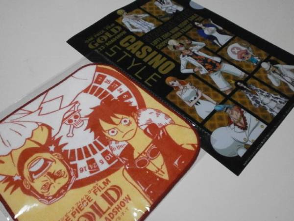 新品未使用商品&新品未開封商品 ONE PIECE FILM GOLD ワンピース クリアファイル タオルハンカチ 7-Eleven 7イレブン 拍卖