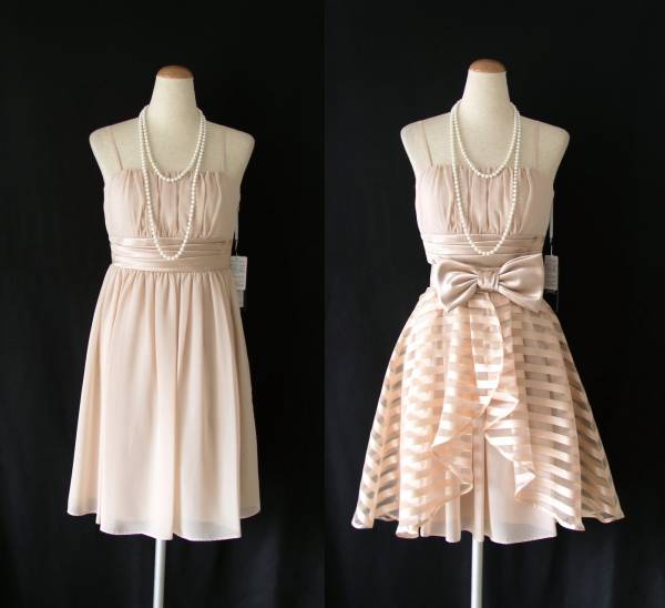 結婚式*お呼ばれ/size38/9号◆2Way*フェミニンふんわりフォーマルドレス拍卖