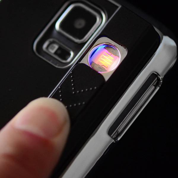 ★電子ライター内蔵★iPhoneケース カバー iPhone6 iPhone6S対応 バンパー カバー ハードケース 黒 スタイリッシュなUSBライター拍卖