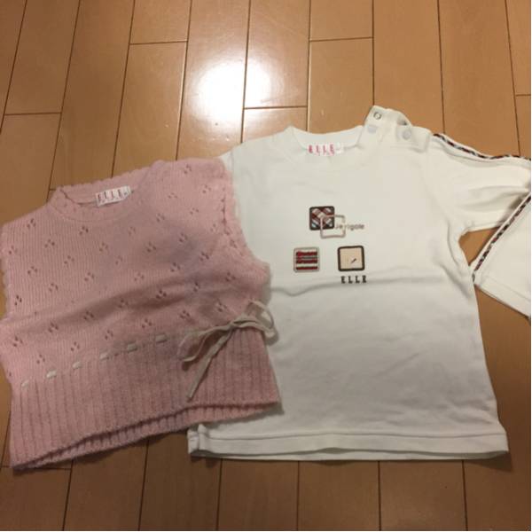 ELLEの長袖カットソーとベスト サイズ95拍卖