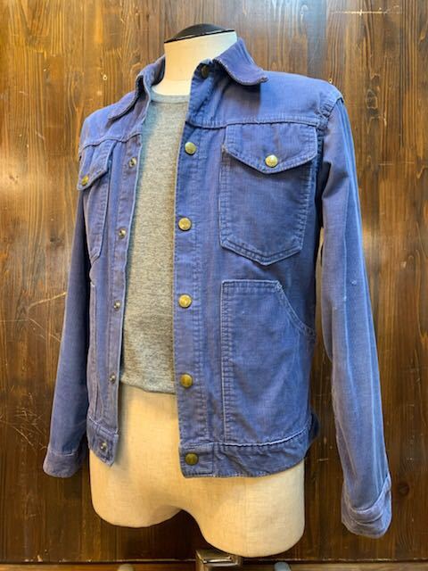 J939 メンズ ジャケット BIG SMITH ビッグスミス ネイビー 紺 コーデュロイ Gジャン 小さいサイズ / 約S拍卖