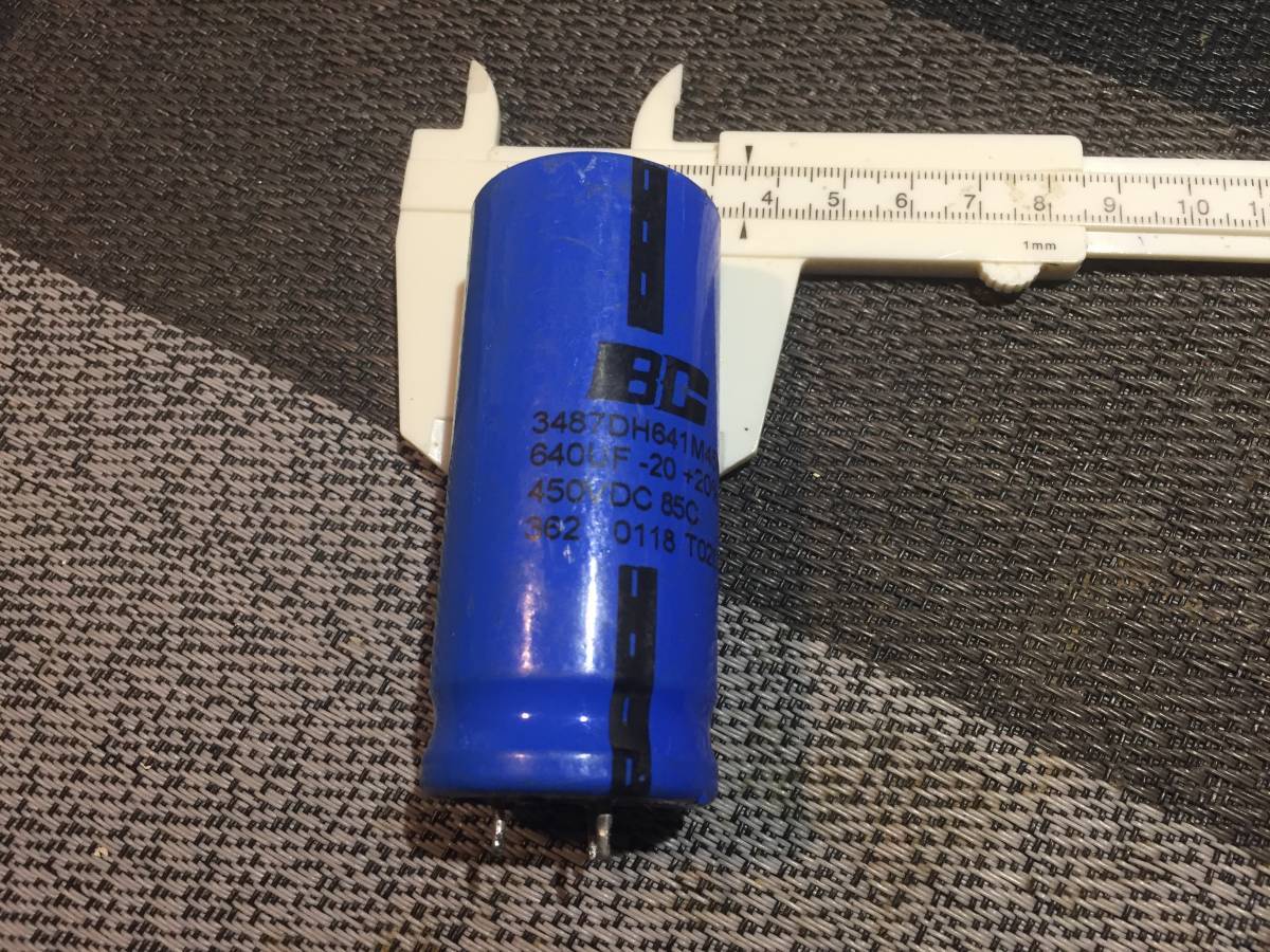 Holland製 Philipsコンデンサー 640μF /450VDC チェック済み2個セット拍卖