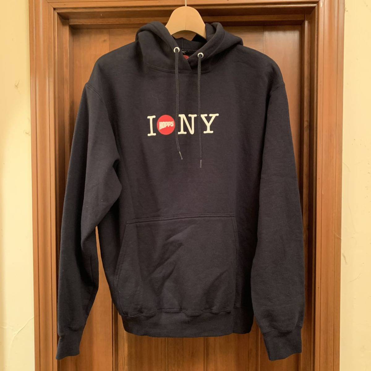 hopps/USA製/Sweatshirt/Hooded/スウェットパーカー/Pullover/裏起毛/BK/黒拍卖