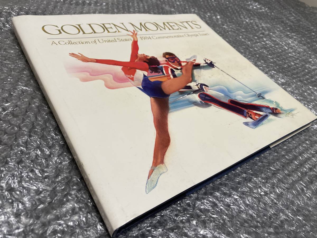 洋書★ロサンゼルス・オリンピック 記念切手【コレクション集】1984年 開催記念本★未開封袋とじ:本物の切手 セット付き★初版本 豪華本拍卖
